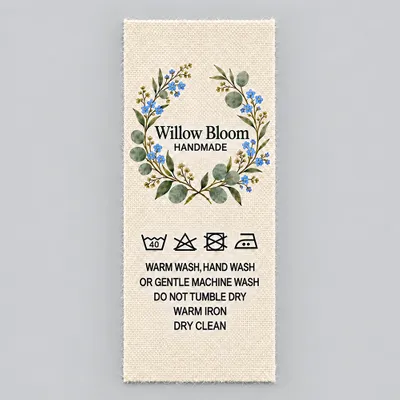Cotton Label - Custom Flying Discs