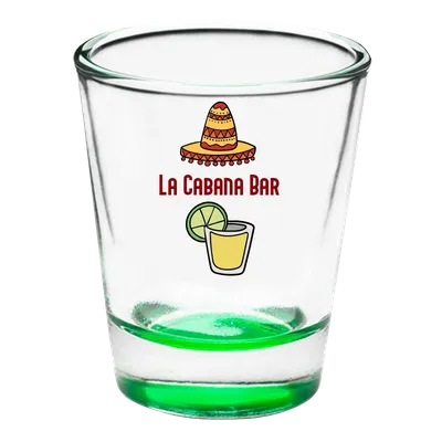 Clear Glass Shot Glass - Custom Flying Discs