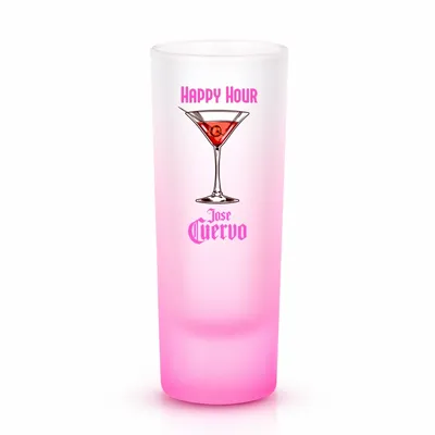 Tall Shot Glass - Colored & Frosted - Custom Flying Discs