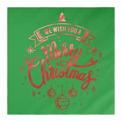 Custom Foil Stamped Luncheon Napkin - Custom Flying Discs