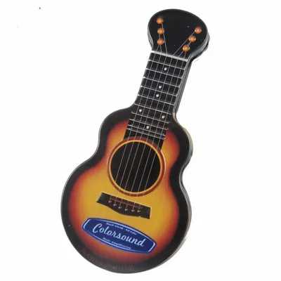 Gold Acoustic Guitar Shaped Mint Tin - Custom Flying Discs