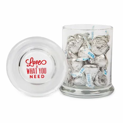 Glass Gourmet Jar - Hershey's Chocolate Kisses - Custom Flying Discs
