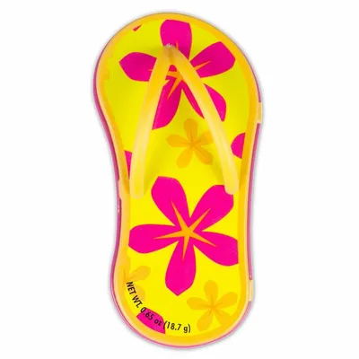 Floral Orange Flip Flop Mint Tin - Custom Flying Discs