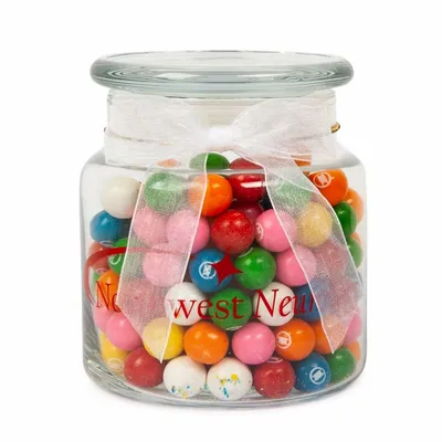 22oz. Glass Jar - Rainbow Bubble Gum - Custom Flying Discs