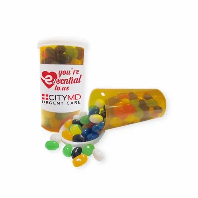 Large Promo Pill Bottles-Gourmet Jelly Beans - Custom Flying Discs