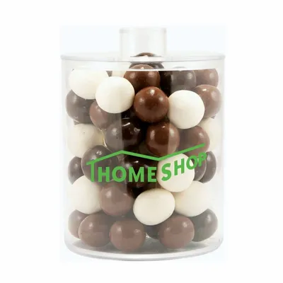 Cylinder Acrylic Gift Jars - Malt Balls - Custom Flying Discs