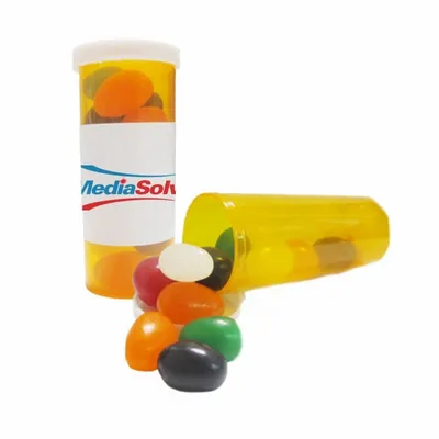 Small Promo Pill Bottles-Jelly Beans - Custom Flying Discs