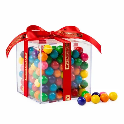 Cube Acrylic Gift Jars - Mini Gumballs - Custom Flying Discs