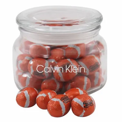 Jar with Chocolate Footballs - SG200 - Custom Flying Discs
