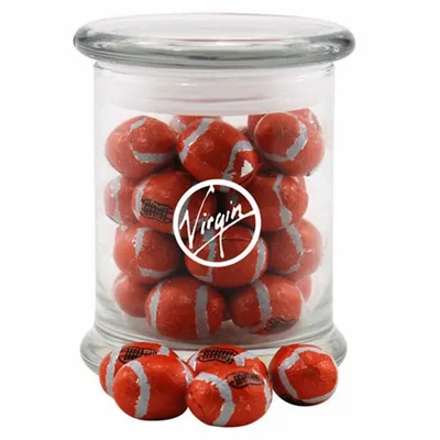 Jar with Chocolate Footballs - SG700 - Custom Flying Discs