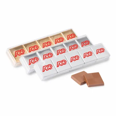 Ten Piece Chocolate Foiled Square Acetate - Custom Flying Discs