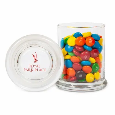 M&M'S® in Glass Gourmet Jar - Custom Flying Discs