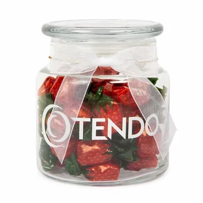 22oz. Glass Jar - Stock Wrapped Candies - Custom Flying Discs