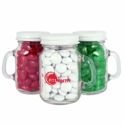 Glass Mini Mason Jars - Chocolate Buttons - Custom Flying Discs