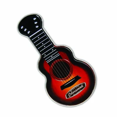 Red Acoustic Guitar Shaped Mint Tin - Custom Flying Discs