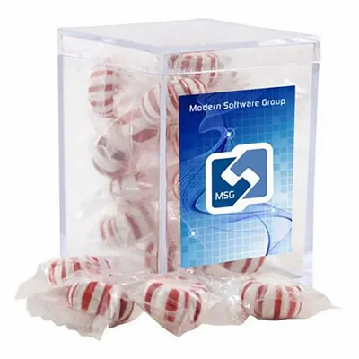 Small Acrylic Candy Box with Starlight Mints - Custom Flying Discs