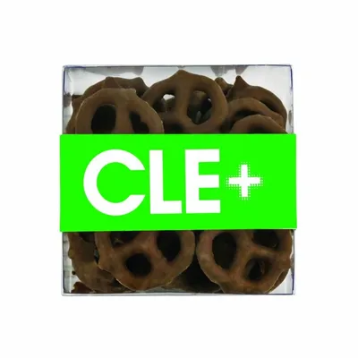 Square Acetates - Milk Chocolate Mini Pretzels - Custom Flying Discs