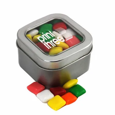 Window Tin with Mini Chicklets - SBF2500 - Custom Flying Discs