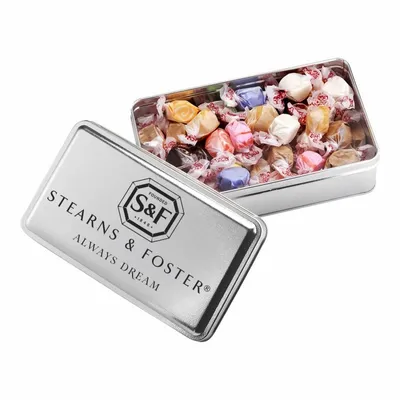 2-Share Tin - Salt Water Taffy/Assorted Fruit Sours - Custom Flying Discs