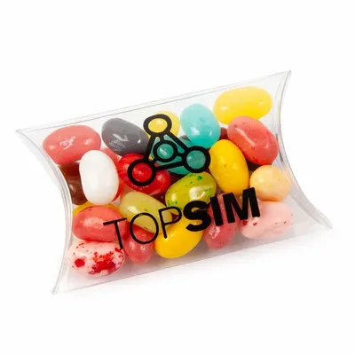 Small Pillow Acetate Box with Jelly Belly - Custom Flying Discs