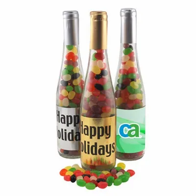 Champagne Bottle w/ Jelly Beans 11" - Custom Flying Discs