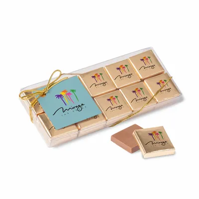Twenty Piece Chocolate Foiled Square Box-Full Color - Custom Flying Discs
