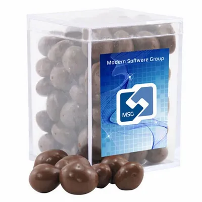 Acrylic Box with Choc Covered Peanuts - Small - Custom Flying Discs