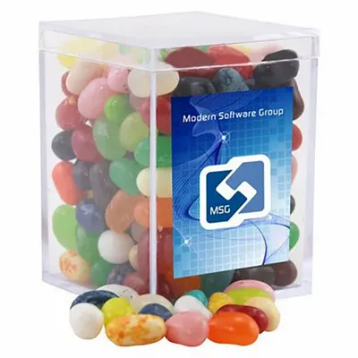 Small Acrylic Candy Box with Jelly Belly - Custom Flying Discs