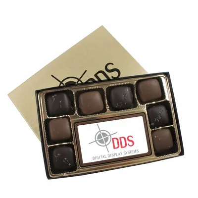 8 Piece Sea Salt Caramels with Digital Printed Centerpiece - Custom Flying Discs