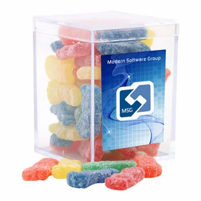 Acrylic Box with Sour Patch Kids - Small - Custom Flying Discs