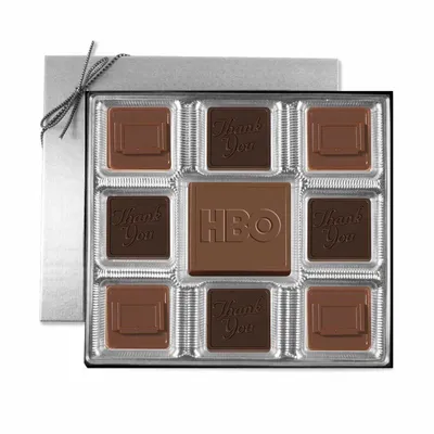 Custom Chocolate Squares Gift Box (6 oz.) - Custom Flying Discs