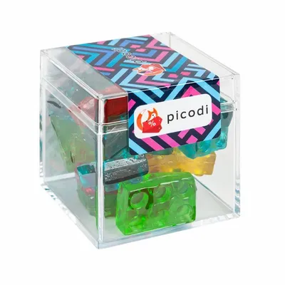 Clever Candy Sweet Boxes with Gummy 3D Blocks - Custom Flying Discs