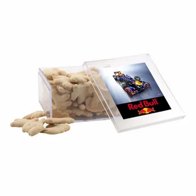 Acrylic Box with Animal Crackers - Large - Custom Flying Discs