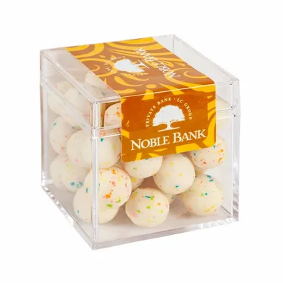 Sweet Boxes with Birthday Cake Bites - Custom Flying Discs