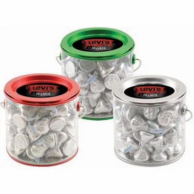 Tin Pail with Hershey Kisses - Custom Flying Discs