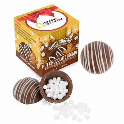 Hot Chocolate Bomb Gingerbread Flavor in Full Color Box - Custom Flying Discs