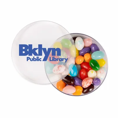 Small Round Acrylic with Gourmet Jelly Beans - Custom Flying Discs