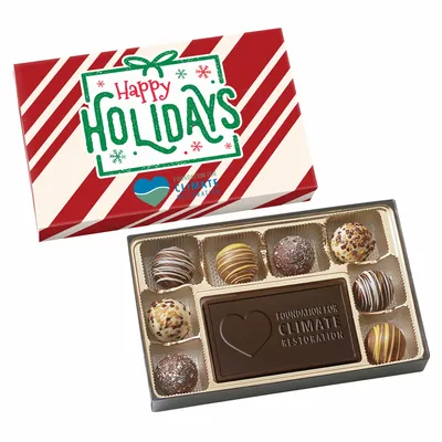Truffle Gift Box Full Color Lid with 8 Truffles - Custom Flying Discs
