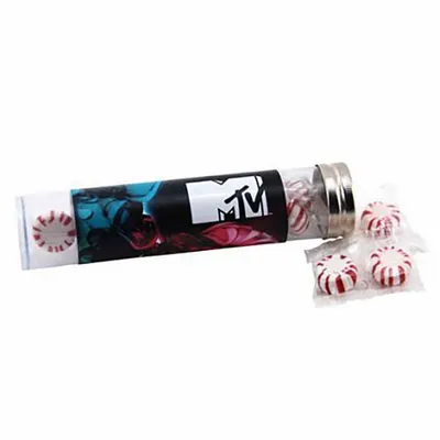 Large 6" Candy Tube with Starlight Mints - Custom Flying Discs