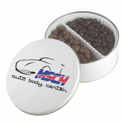 Warm Wishes Tins - Dark Choc Almonds & Milk Choc Cashews - Custom Flying Discs