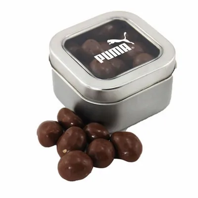 Window Tin with Choc Peanuts - Custom Flying Discs