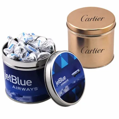 Round Tin with Hershey Kisses - Custom Flying Discs