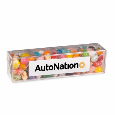 4 Cube Acetate Gift Box with Gourmet Jelly Beans - Custom Flying Discs