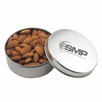 Round Tin with Almonds 3" Top - Custom Flying Discs
