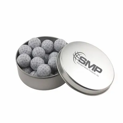 Round Tin with Chocolate Golf Balls - SBF3000 - Custom Flying Discs
