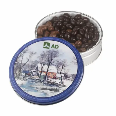 Glad Tidings Tins - Dark Choc Almonds & Milk Choc Cashews - Custom Flying Discs