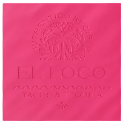 Custom Debossed Dinner Napkin - Custom Flying Discs