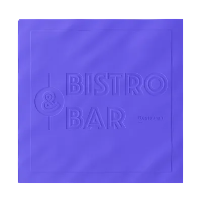 Custom Debossed Beverage Napkin - Custom Flying Discs