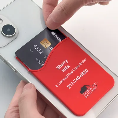 Silicone Phone Wallet Card Holder - Custom Flying Discs