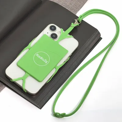 Lanyard Silicone Phone Wallet Holder - Custom Flying Discs